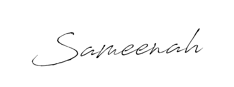 How to make Sameenah name signature. Use Antro_Vectra style for creating short signs online. This is the latest handwritten sign. Sameenah signature style 6 images and pictures png