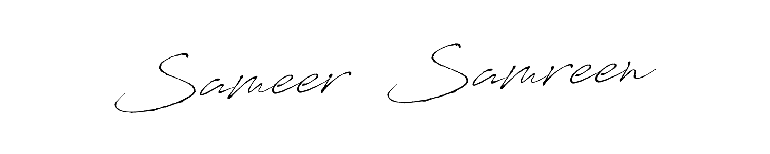Make a beautiful signature design for name Sameer  Samreen. Use this online signature maker to create a handwritten signature for free. Sameer  Samreen signature style 6 images and pictures png