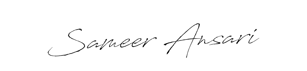 Similarly Antro_Vectra is the best handwritten signature design. Signature creator online .You can use it as an online autograph creator for name Sameer Ansari. Sameer Ansari signature style 6 images and pictures png