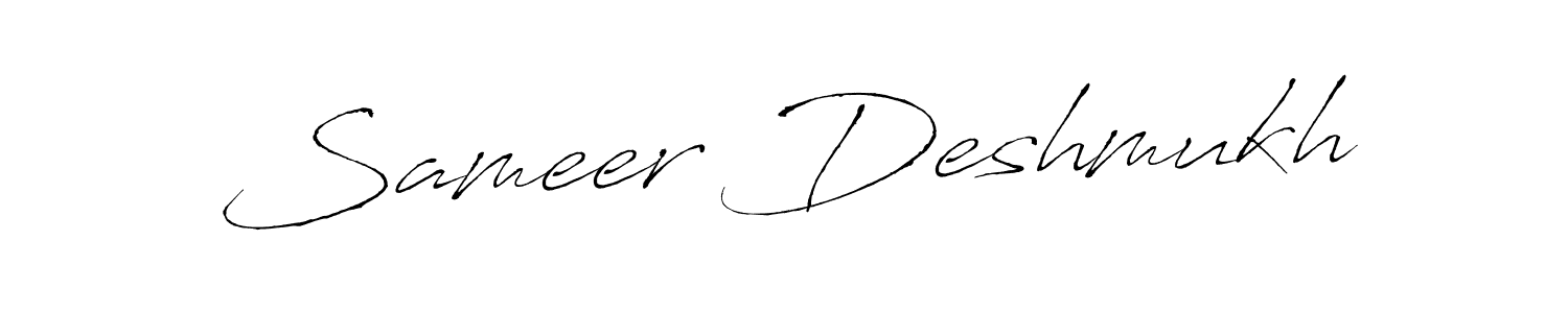 Also we have Sameer Deshmukh name is the best signature style. Create professional handwritten signature collection using Antro_Vectra autograph style. Sameer Deshmukh signature style 6 images and pictures png