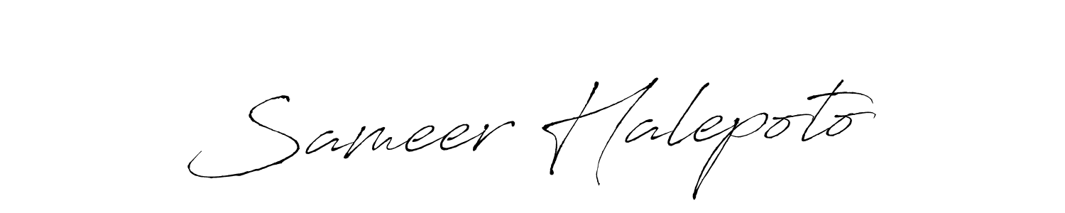 It looks lik you need a new signature style for name Sameer Halepoto. Design unique handwritten (Antro_Vectra) signature with our free signature maker in just a few clicks. Sameer Halepoto signature style 6 images and pictures png