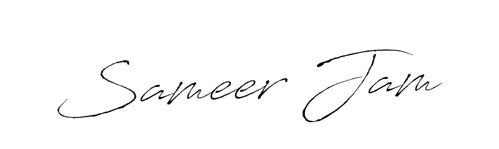 The best way (Antro_Vectra) to make a short signature is to pick only two or three words in your name. The name Sameer Jam include a total of six letters. For converting this name. Sameer Jam signature style 6 images and pictures png