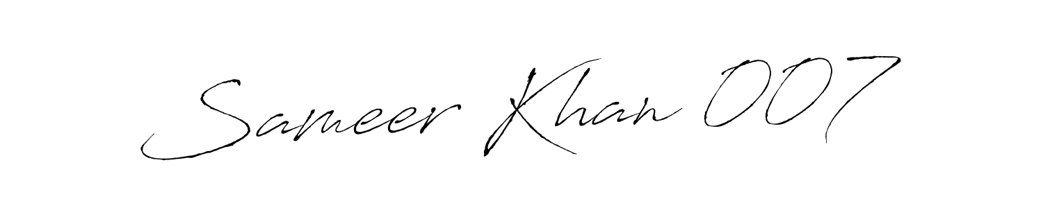 Similarly Antro_Vectra is the best handwritten signature design. Signature creator online .You can use it as an online autograph creator for name Sameer Khan 007. Sameer Khan 007 signature style 6 images and pictures png