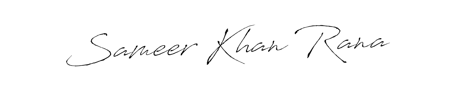 Use a signature maker to create a handwritten signature online. With this signature software, you can design (Antro_Vectra) your own signature for name Sameer Khan Rana. Sameer Khan Rana signature style 6 images and pictures png