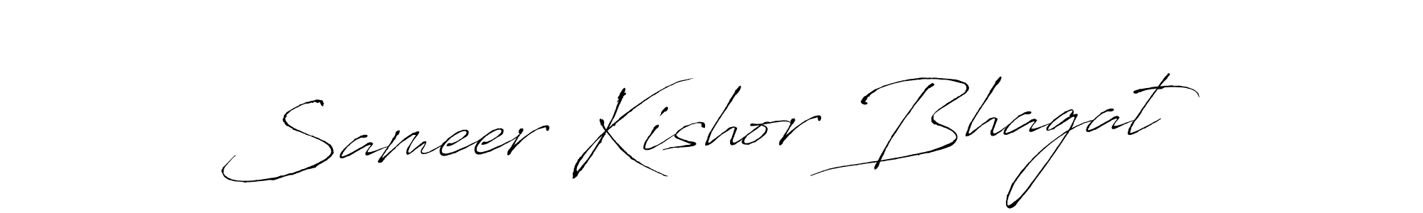 Antro_Vectra is a professional signature style that is perfect for those who want to add a touch of class to their signature. It is also a great choice for those who want to make their signature more unique. Get Sameer Kishor Bhagat name to fancy signature for free. Sameer Kishor Bhagat signature style 6 images and pictures png