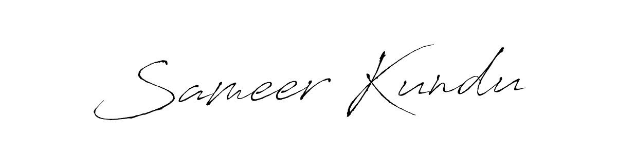 Sameer Kundu stylish signature style. Best Handwritten Sign (Antro_Vectra) for my name. Handwritten Signature Collection Ideas for my name Sameer Kundu. Sameer Kundu signature style 6 images and pictures png