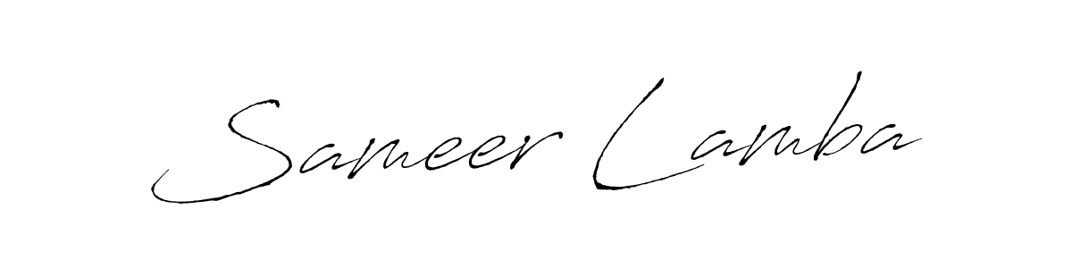 It looks lik you need a new signature style for name Sameer Lamba. Design unique handwritten (Antro_Vectra) signature with our free signature maker in just a few clicks. Sameer Lamba signature style 6 images and pictures png