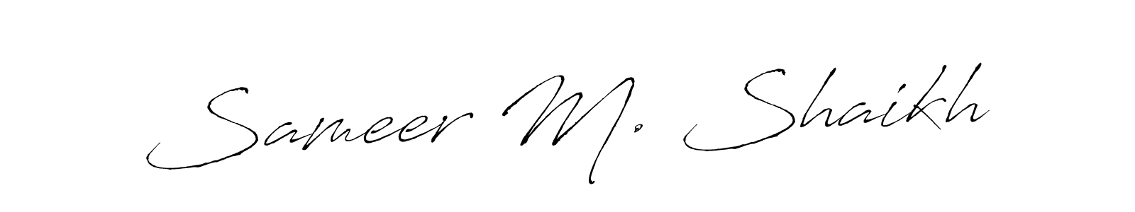 Make a beautiful signature design for name Sameer M. Shaikh. Use this online signature maker to create a handwritten signature for free. Sameer M. Shaikh signature style 6 images and pictures png