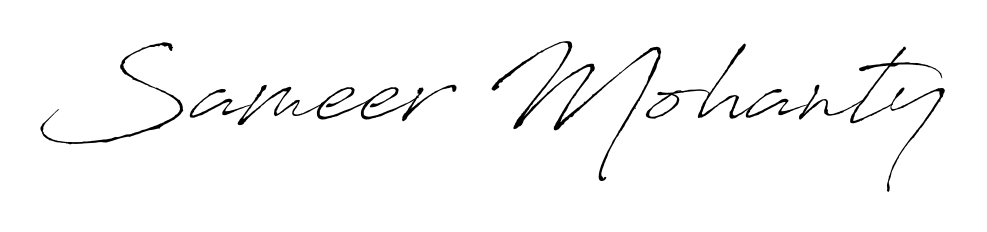 Express your personality with a custom Sameer Mohanty signature crafted with Antro_Vectra typography. Free transparent PNG download available. Sameer Mohanty signature style 6 images and pictures png