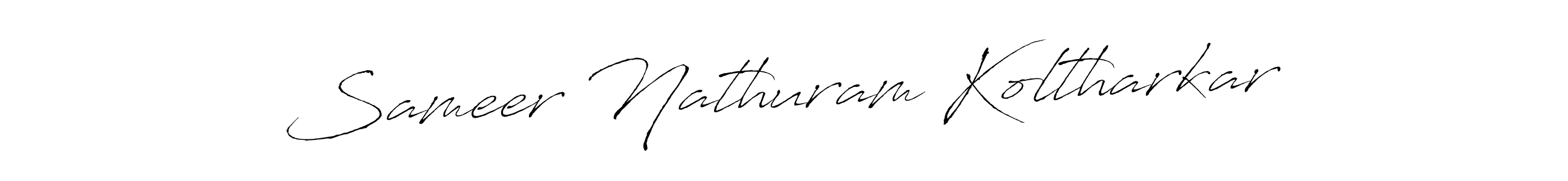You can use this online signature creator to create a handwritten signature for the name Sameer Nathuram Koltharkar. This is the best online autograph maker. Sameer Nathuram Koltharkar signature style 6 images and pictures png