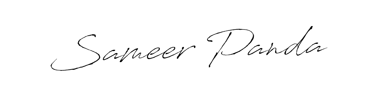 Sameer Panda stylish signature style. Best Handwritten Sign (Antro_Vectra) for my name. Handwritten Signature Collection Ideas for my name Sameer Panda. Sameer Panda signature style 6 images and pictures png