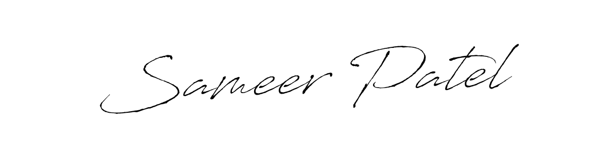 Sameer Patel stylish signature style. Best Handwritten Sign (Antro_Vectra) for my name. Handwritten Signature Collection Ideas for my name Sameer Patel. Sameer Patel signature style 6 images and pictures png