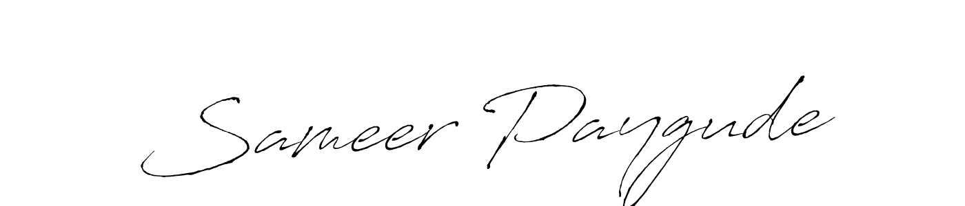 Also You can easily find your signature by using the search form. We will create Sameer Paygude name handwritten signature images for you free of cost using Antro_Vectra sign style. Sameer Paygude signature style 6 images and pictures png