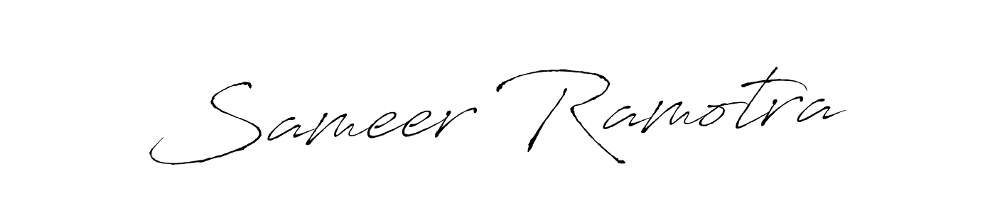 Design your own signature with our free online signature maker. With this signature software, you can create a handwritten (Antro_Vectra) signature for name Sameer Ramotra. Sameer Ramotra signature style 6 images and pictures png