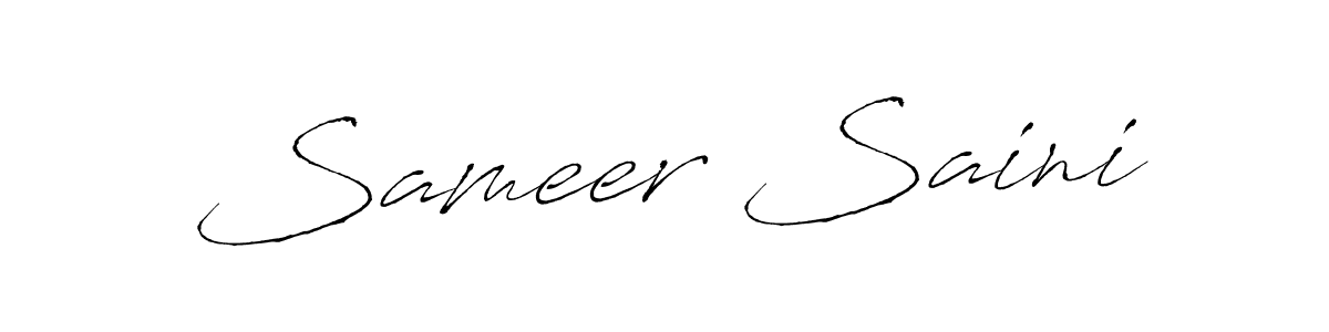 Make a beautiful signature design for name Sameer Saini. Use this online signature maker to create a handwritten signature for free. Sameer Saini signature style 6 images and pictures png