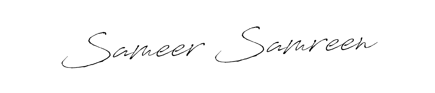 Also You can easily find your signature by using the search form. We will create Sameer Samreen name handwritten signature images for you free of cost using Antro_Vectra sign style. Sameer Samreen signature style 6 images and pictures png