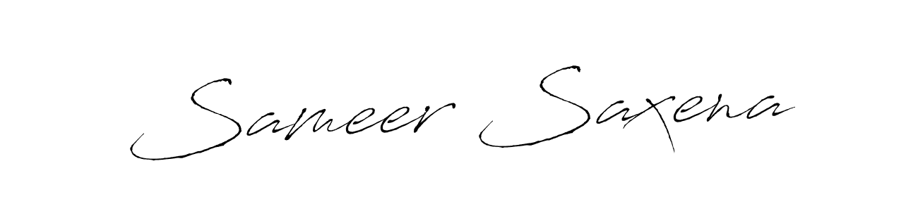 The best way (Antro_Vectra) to make a short signature is to pick only two or three words in your name. The name Sameer Saxena include a total of six letters. For converting this name. Sameer Saxena signature style 6 images and pictures png