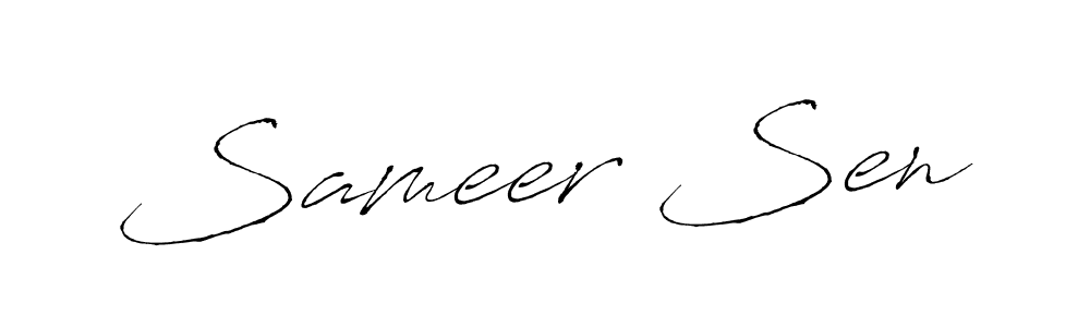 You should practise on your own different ways (Antro_Vectra) to write your name (Sameer Sen) in signature. don't let someone else do it for you. Sameer Sen signature style 6 images and pictures png