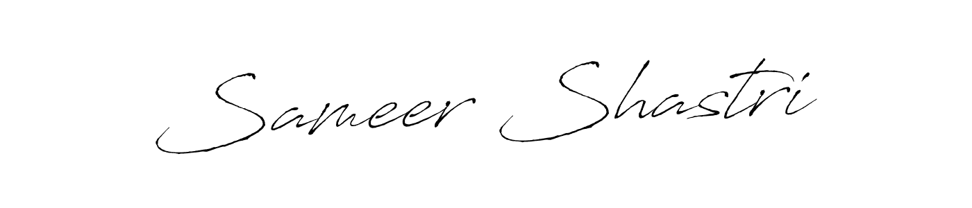 Create a beautiful signature design for name Sameer Shastri. With this signature (Antro_Vectra) fonts, you can make a handwritten signature for free. Sameer Shastri signature style 6 images and pictures png
