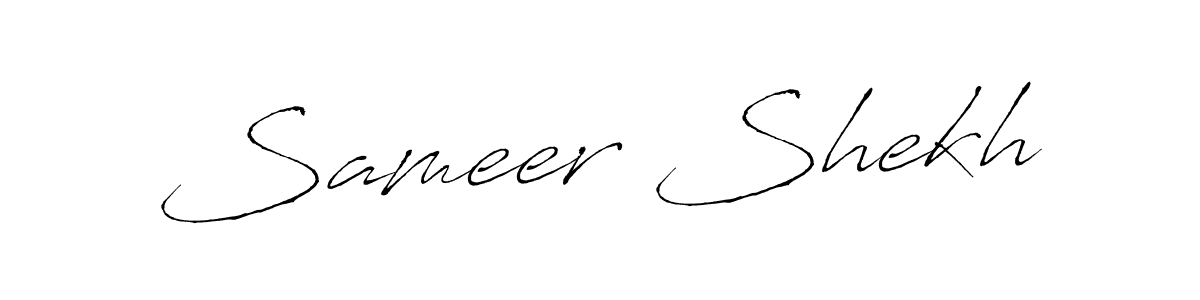 You should practise on your own different ways (Antro_Vectra) to write your name (Sameer Shekh) in signature. don't let someone else do it for you. Sameer Shekh signature style 6 images and pictures png