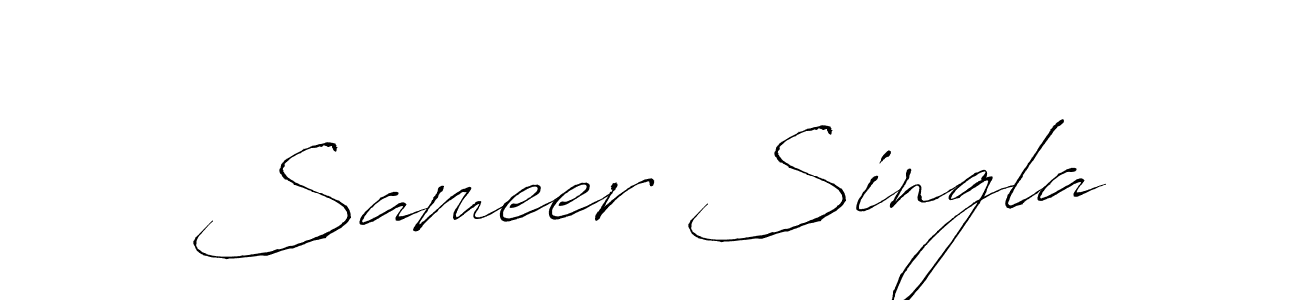 This is the best signature style for the Sameer Singla name. Also you like these signature font (Antro_Vectra). Mix name signature. Sameer Singla signature style 6 images and pictures png