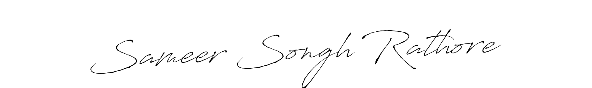 Once you've used our free online signature maker to create your best signature Antro_Vectra style, it's time to enjoy all of the benefits that Sameer Songh Rathore name signing documents. Sameer Songh Rathore signature style 6 images and pictures png