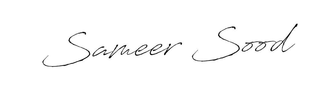 The best way (Antro_Vectra) to make a short signature is to pick only two or three words in your name. The name Sameer Sood include a total of six letters. For converting this name. Sameer Sood signature style 6 images and pictures png