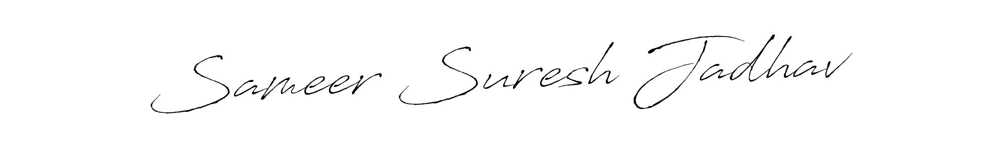 Design your own signature with our free online signature maker. With this signature software, you can create a handwritten (Antro_Vectra) signature for name Sameer Suresh Jadhav. Sameer Suresh Jadhav signature style 6 images and pictures png