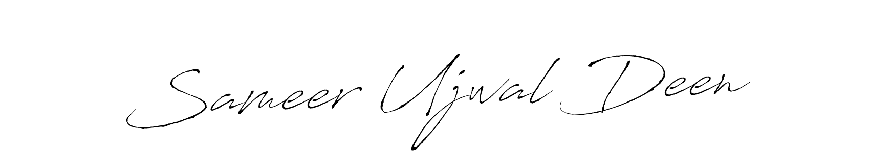 Make a beautiful signature design for name Sameer Ujwal Deen. Use this online signature maker to create a handwritten signature for free. Sameer Ujwal Deen signature style 6 images and pictures png