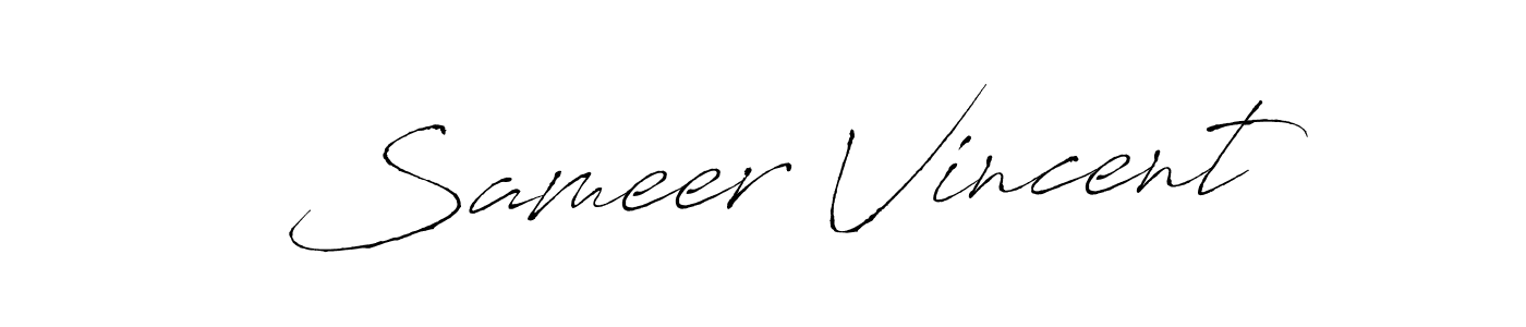 Once you've used our free online signature maker to create your best signature Antro_Vectra style, it's time to enjoy all of the benefits that Sameer Vincent name signing documents. Sameer Vincent signature style 6 images and pictures png