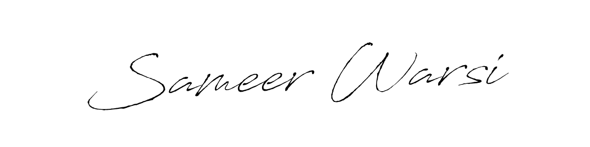 It looks lik you need a new signature style for name Sameer Warsi. Design unique handwritten (Antro_Vectra) signature with our free signature maker in just a few clicks. Sameer Warsi signature style 6 images and pictures png