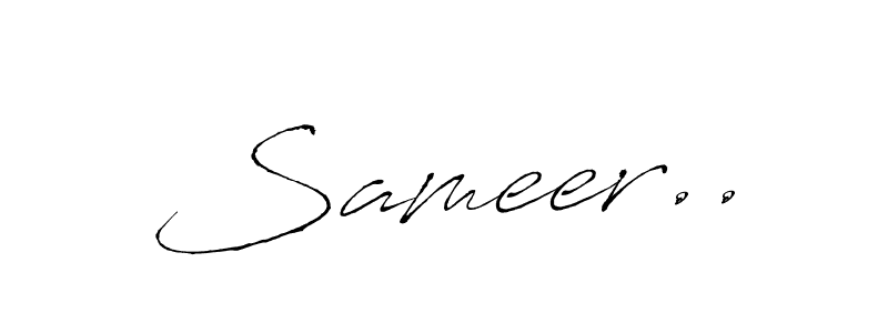 How to Draw Sameer.. signature style? Antro_Vectra is a latest design signature styles for name Sameer... Sameer.. signature style 6 images and pictures png