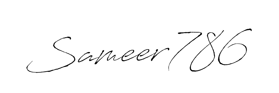 Also You can easily find your signature by using the search form. We will create Sameer786 name handwritten signature images for you free of cost using Antro_Vectra sign style. Sameer786 signature style 6 images and pictures png