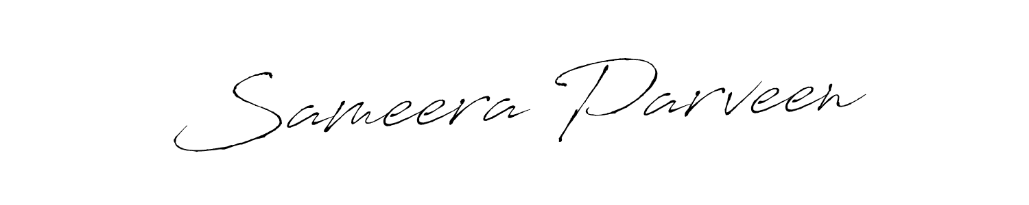 Use a signature maker to create a handwritten signature online. With this signature software, you can design (Antro_Vectra) your own signature for name Sameera Parveen. Sameera Parveen signature style 6 images and pictures png