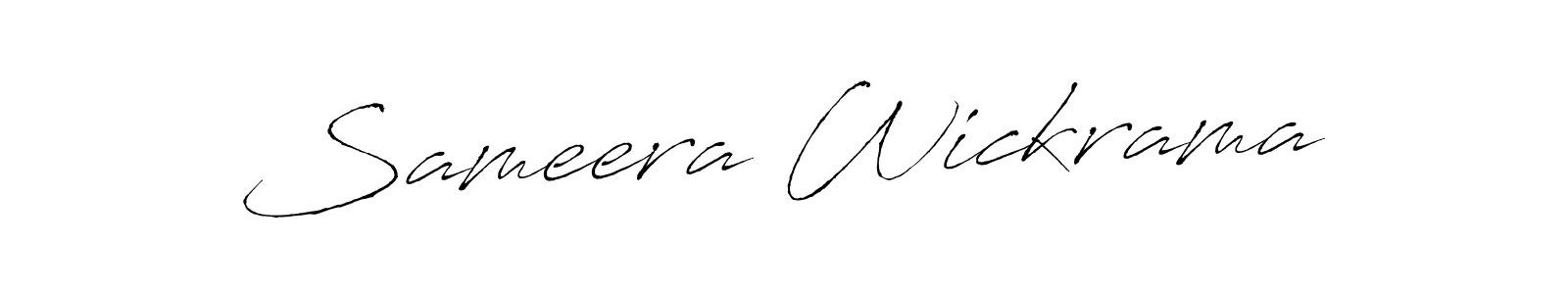 How to make Sameera Wickrama signature? Antro_Vectra is a professional autograph style. Create handwritten signature for Sameera Wickrama name. Sameera Wickrama signature style 6 images and pictures png