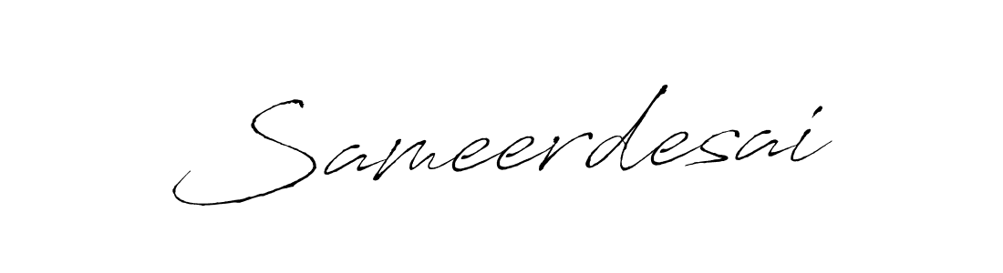 How to make Sameerdesai name signature. Use Antro_Vectra style for creating short signs online. This is the latest handwritten sign. Sameerdesai signature style 6 images and pictures png