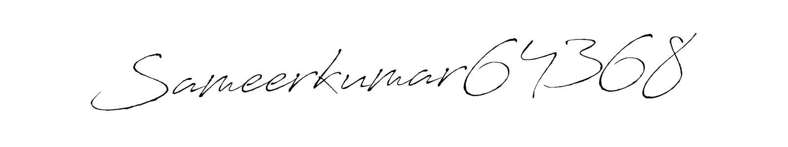 Similarly Antro_Vectra is the best handwritten signature design. Signature creator online .You can use it as an online autograph creator for name Sameerkumar64368. Sameerkumar64368 signature style 6 images and pictures png