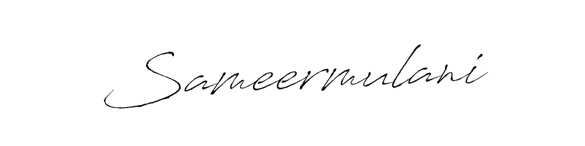 How to make Sameermulani name signature. Use Antro_Vectra style for creating short signs online. This is the latest handwritten sign. Sameermulani signature style 6 images and pictures png