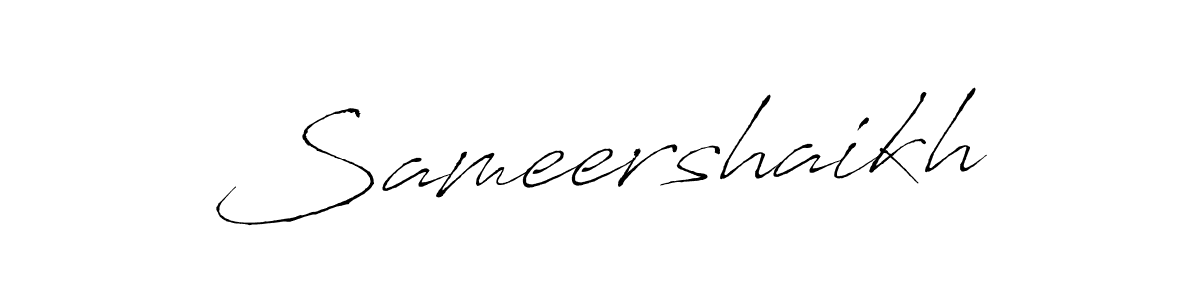 How to make Sameershaikh name signature. Use Antro_Vectra style for creating short signs online. This is the latest handwritten sign. Sameershaikh signature style 6 images and pictures png