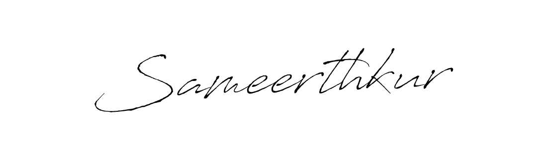 How to make Sameerthkur signature? Antro_Vectra is a professional autograph style. Create handwritten signature for Sameerthkur name. Sameerthkur signature style 6 images and pictures png