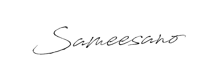 Make a beautiful signature design for name Sameesano. With this signature (Antro_Vectra) style, you can create a handwritten signature for free. Sameesano signature style 6 images and pictures png