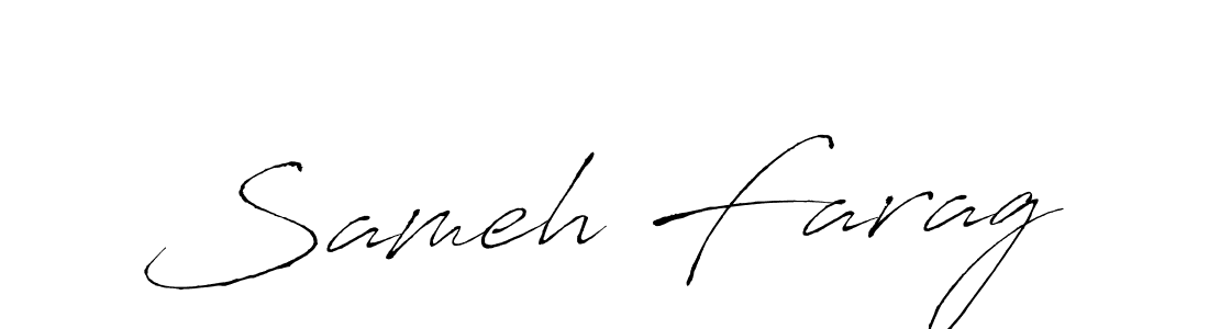 Sameh Farag stylish signature style. Best Handwritten Sign (Antro_Vectra) for my name. Handwritten Signature Collection Ideas for my name Sameh Farag. Sameh Farag signature style 6 images and pictures png