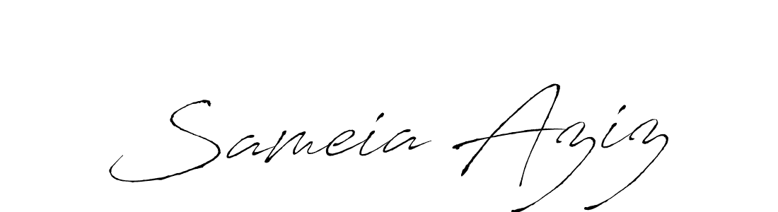 Sameia Aziz stylish signature style. Best Handwritten Sign (Antro_Vectra) for my name. Handwritten Signature Collection Ideas for my name Sameia Aziz. Sameia Aziz signature style 6 images and pictures png