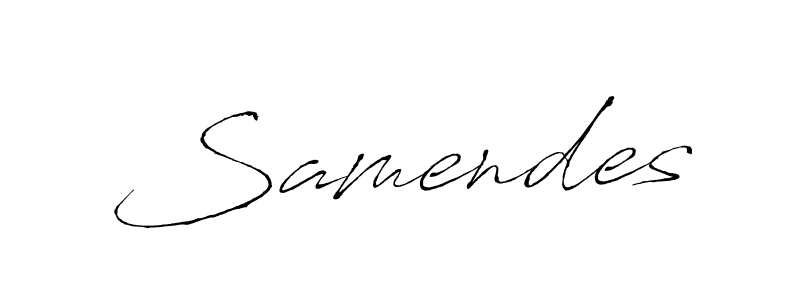 Once you've used our free online signature maker to create your best signature Antro_Vectra style, it's time to enjoy all of the benefits that Samendes name signing documents. Samendes signature style 6 images and pictures png