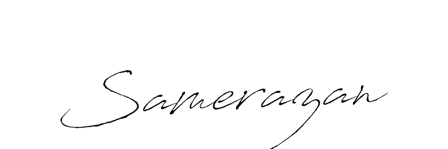 Samerazan stylish signature style. Best Handwritten Sign (Antro_Vectra) for my name. Handwritten Signature Collection Ideas for my name Samerazan. Samerazan signature style 6 images and pictures png