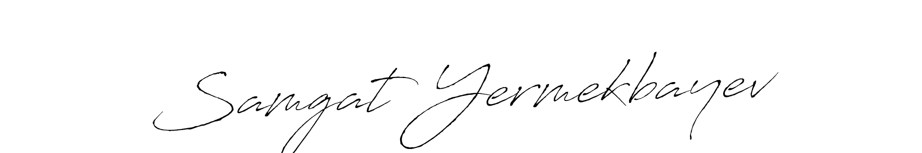 Design your own signature with our free online signature maker. With this signature software, you can create a handwritten (Antro_Vectra) signature for name Samgat Yermekbayev. Samgat Yermekbayev signature style 6 images and pictures png