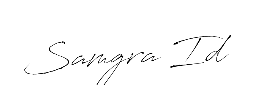 Antro_Vectra is a professional signature style that is perfect for those who want to add a touch of class to their signature. It is also a great choice for those who want to make their signature more unique. Get Samgra Id name to fancy signature for free. Samgra Id signature style 6 images and pictures png