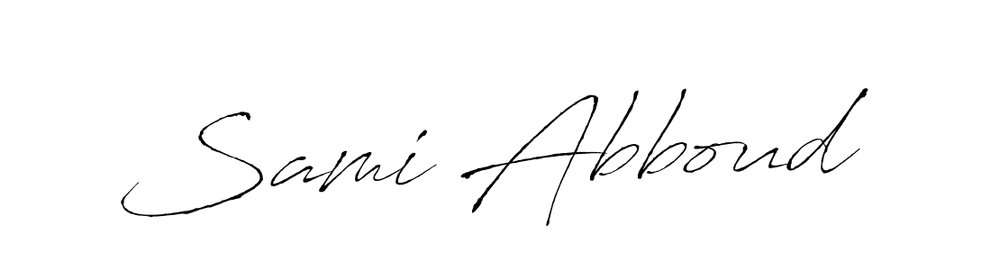 Create a beautiful signature design for name Sami Abboud. With this signature (Antro_Vectra) fonts, you can make a handwritten signature for free. Sami Abboud signature style 6 images and pictures png