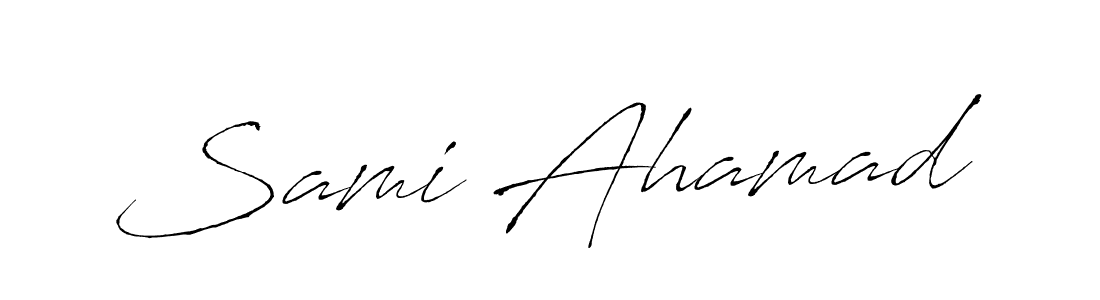You should practise on your own different ways (Antro_Vectra) to write your name (Sami Ahamad) in signature. don't let someone else do it for you. Sami Ahamad signature style 6 images and pictures png