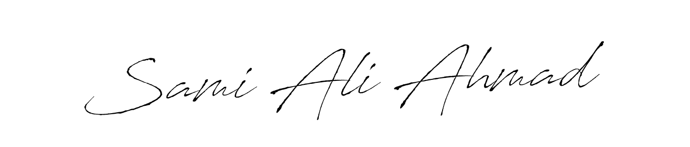 You should practise on your own different ways (Antro_Vectra) to write your name (Sami Ali Ahmad) in signature. don't let someone else do it for you. Sami Ali Ahmad signature style 6 images and pictures png